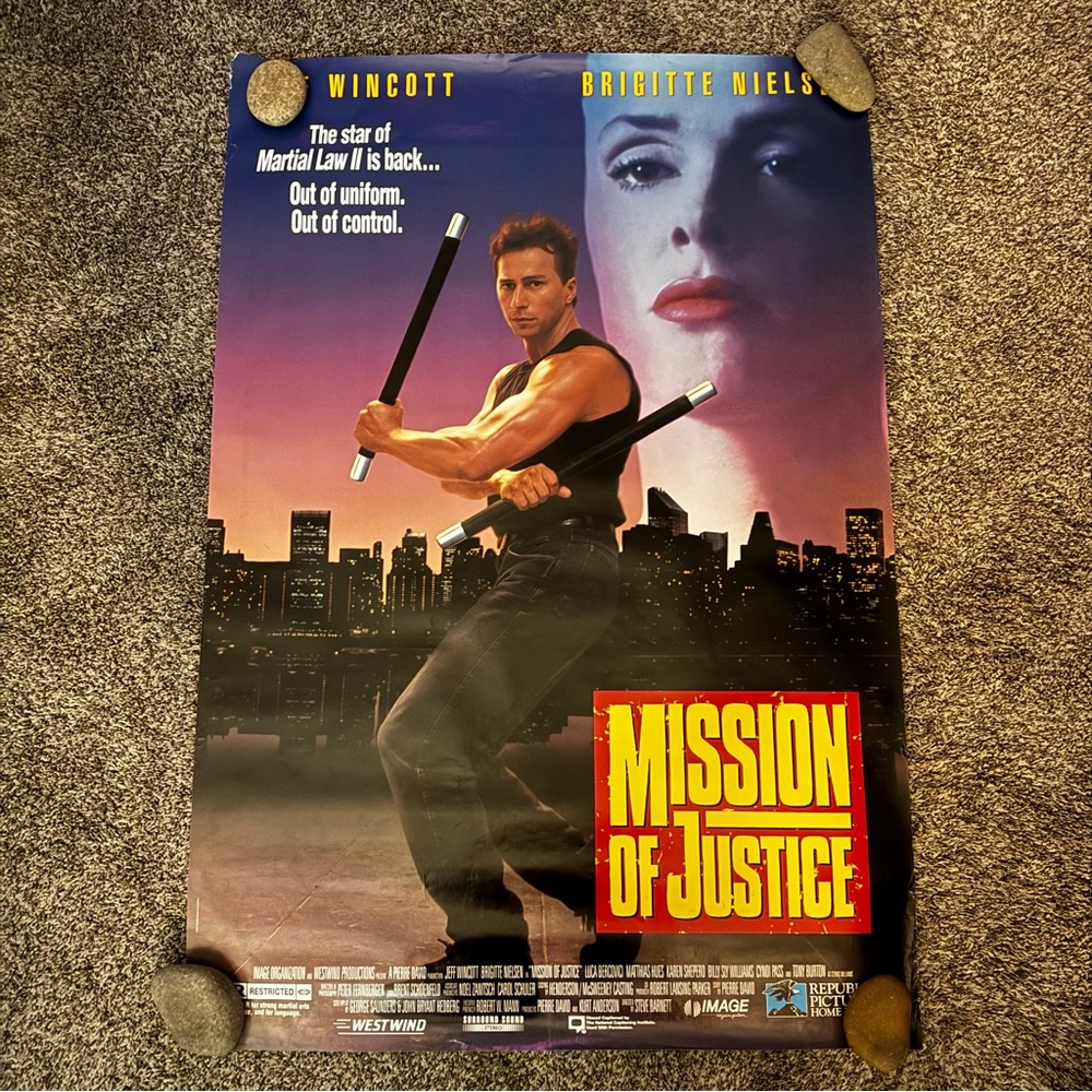 Mission Of Justice Original 27 X 40 Theatrical Movie Poster